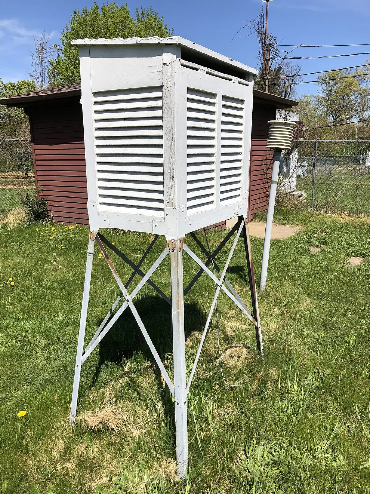 Instrument shelter at a weather station